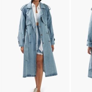 Wild Skies Denim Trench Coat
Stylish Denim Trench Coat